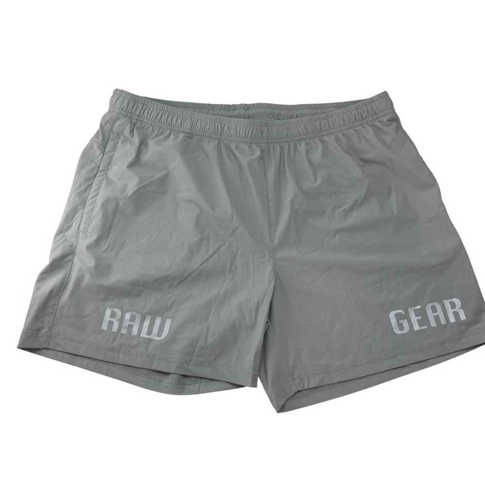 RawGear Mens Athletic Gym‎ Shorts Grey XLarge New